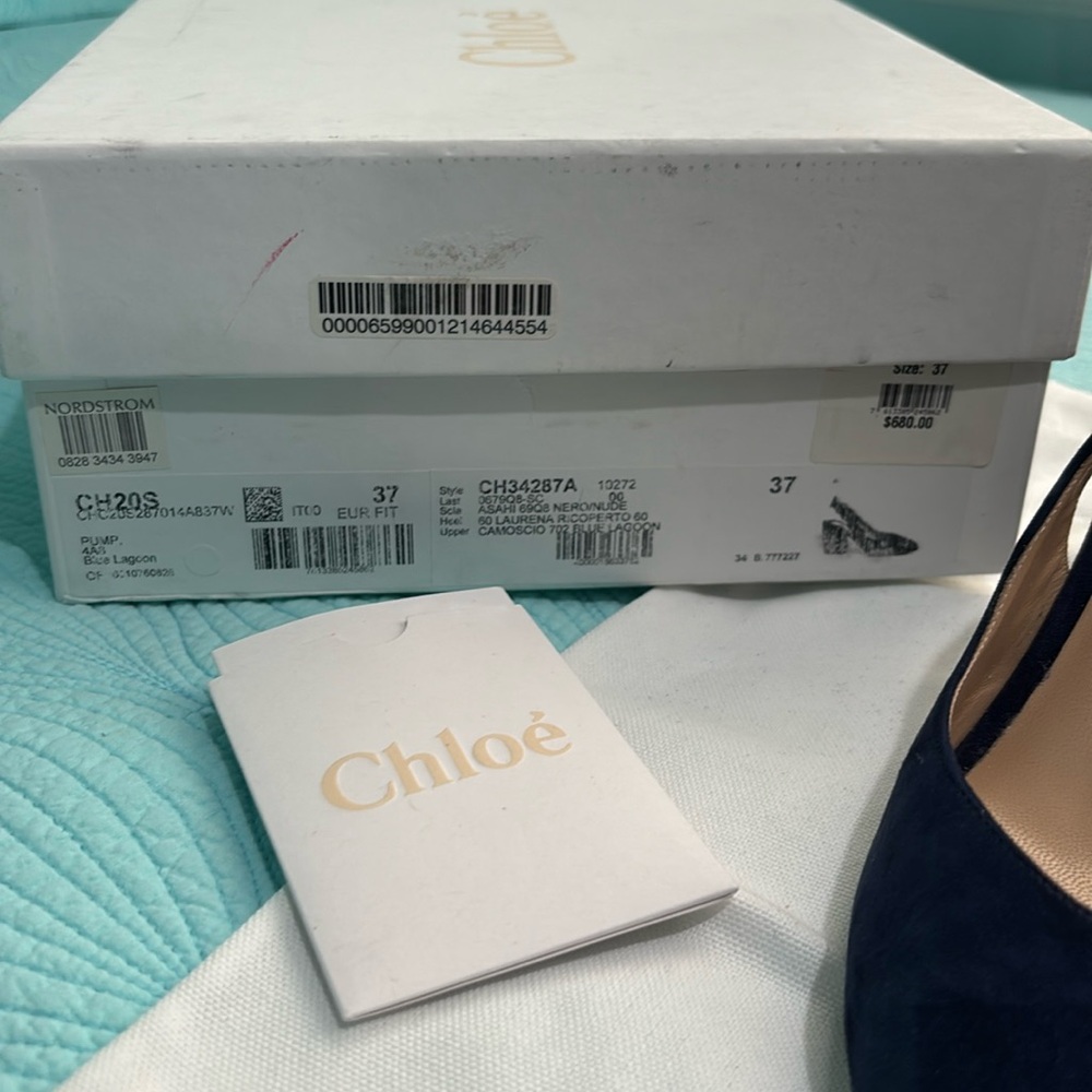 Chloe Laurena Scallop Slingback Pumps - Picture 15 of 15
